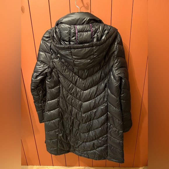 Calvin Klein Women's Charcoal Puffer Coat - Picture 2 of 3